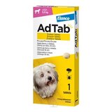 AdTab pre psy 112 mg žuvacie tablety, hmotnosť psa > 2,5–5,5 kg, 1x1 ks obrázok